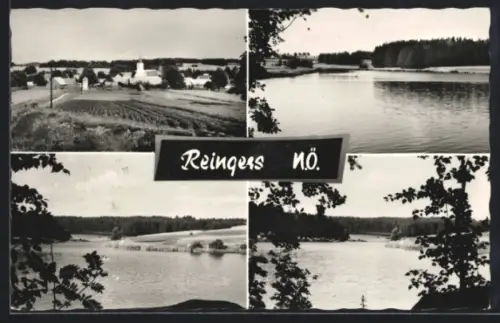 AK Reingers /Niederösterreich, Panorama mit Ortsansicht