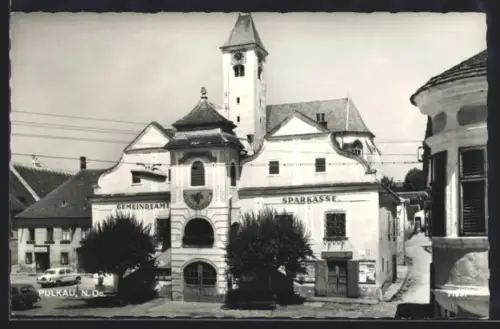 AK Pulkau /N.-Ö., Gemeindeamt und Sparkasse