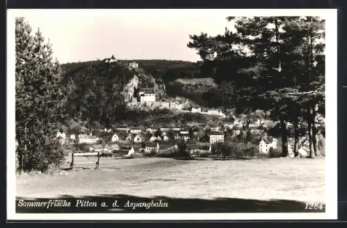 AK Pitten a. d. Aspangbahn, Blick in den Ort