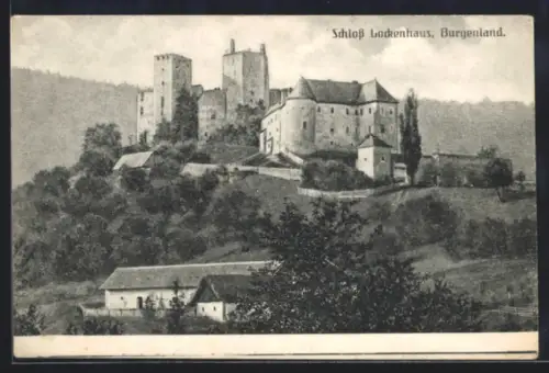 AK Lockenhaus /Burgenland, Blick zum Schloss