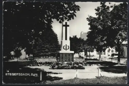 AK Stegersbach /Bgld., Denkmal im Ort