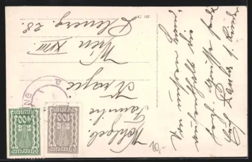 AK Neustift-Innermanzing /N.Ö., Panorama mit Ort und Gehöften