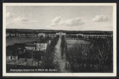 AK Wels /Ob. Donau, Alpenjägerkaserne