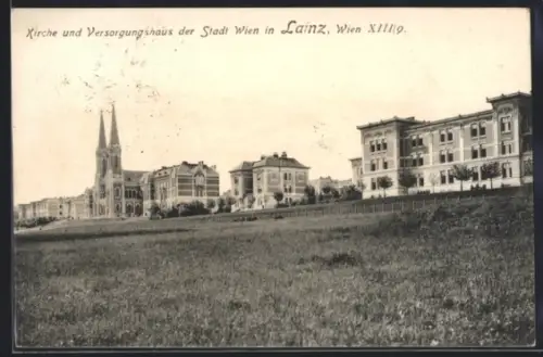 AK Lainz, Kirche und Versorgungshaus der Stadt Wien