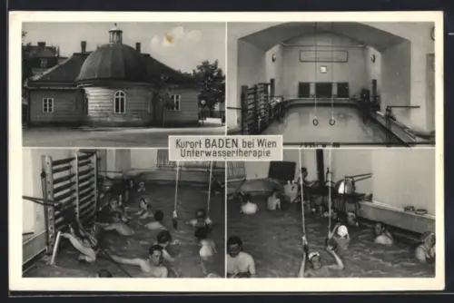 AK Baden, Franzens-Bad, Innenansichten