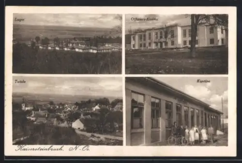 AK Kaisersteinbruch /N.-Oe., Lager, Offiziers-Kasino, Kantine