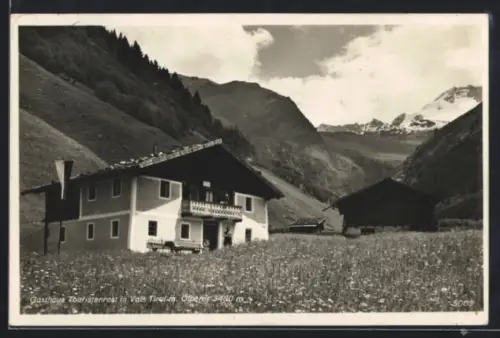 AK Vals, Gasthaus Touristenrast