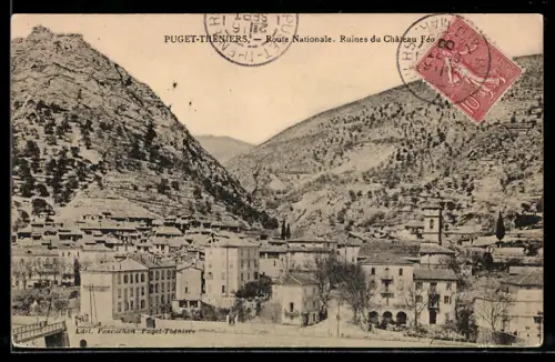 AK Puget-Théniers, Ruines du Château