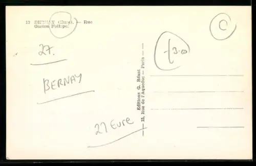 AK Bernay /Eure, Rue Gaston Follope