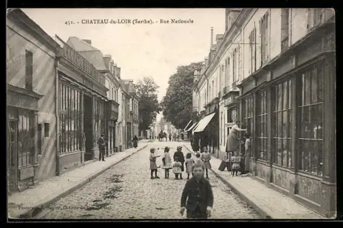 AK Chateau-du-Loir /Sarthe, Rue Nationale