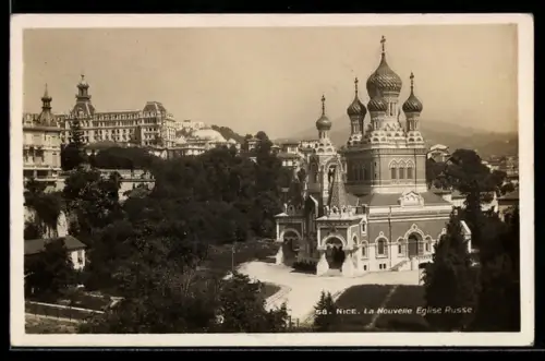 AK Nice, La Nouvelle Eglise Russe