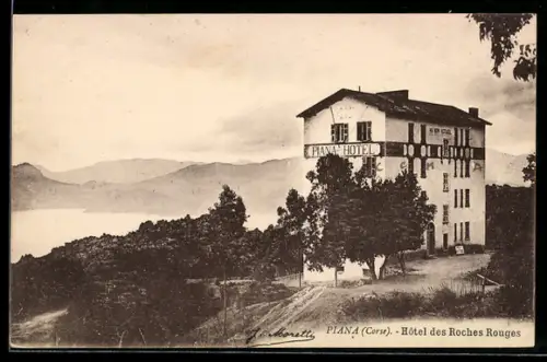 AK Piana /Corse, Hôtel des Roches Rouges