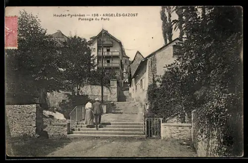 AK Argelès-Gazost /Hautes-Pyrénées, Passage du Parc