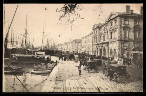 AK Marseille, La Mairie un jour de Mariage