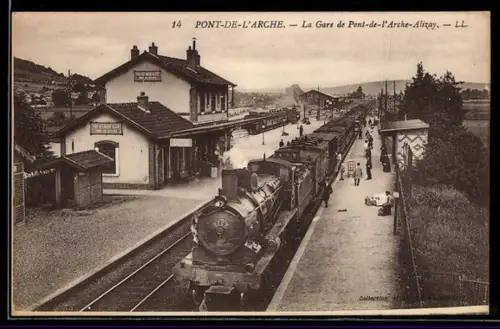 AK Pont-de-l`Arche, La Gare de Pont-de-l`Arche-Alizay