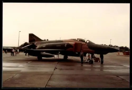 Fotografie Flugzeug Douglas F-4 Phantom der US Air Force in Tarnlackierung