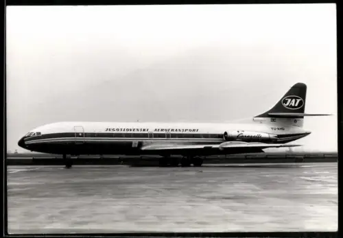 Fotografie Flugzeug Sud Aviation 210 - Caravelle, JAT Jugoslovenski Aerotransport in Kopenhagen