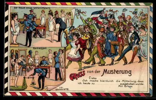 AK Frauen bei der Musterung, Zukunft, Gruss von der Musterung