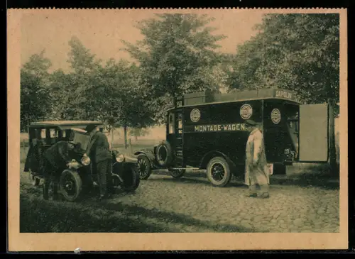 AK Dapolin-Montagewagen zur mobilen Reparatur von Fahrzeugen, Reklame