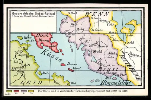 AK Geographisches Liebes-Rätsel