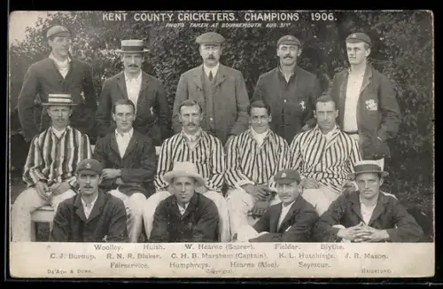 AK Kent County Cricketers, the champions of 1906