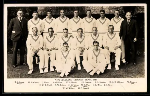 AK New Zealand Cricket Team, 1937