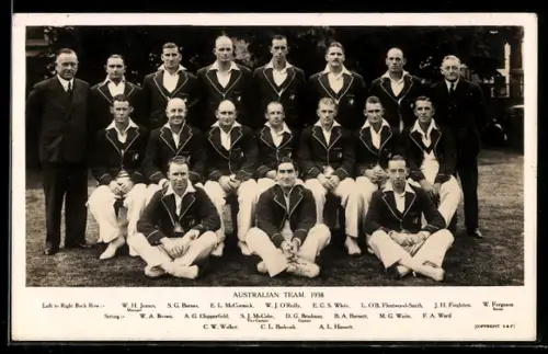 AK Australian Team, 1938, Cricket