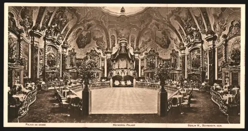 Klapp-AK Berlin, Metropol-Palast, Behrenstrasse 53 /54, Innenansicht