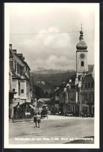 AK Waidhofen an der Ybbs, Blick auf Sonntagberg