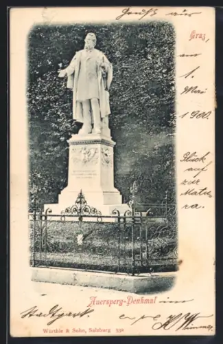 AK Graz, Auersperg-Denkmal