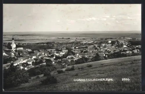 AK Donnerskirchen /Bgld., Panorama mit Kirche