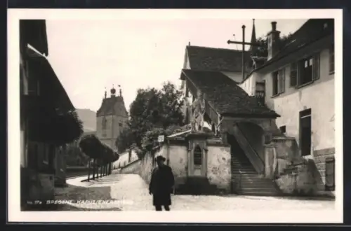 AK Bregenz /Vorarlberg, Partie in der Kapuzinerstiege