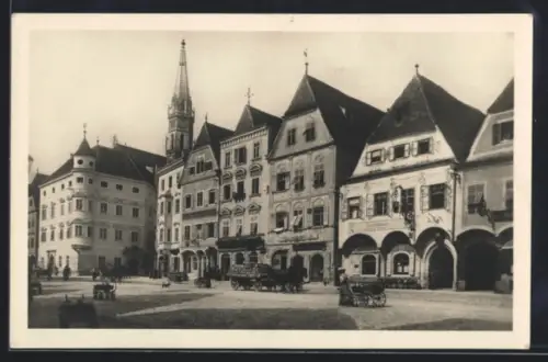 AK Steyr /O.-Ö., Partie am Hauptplatz