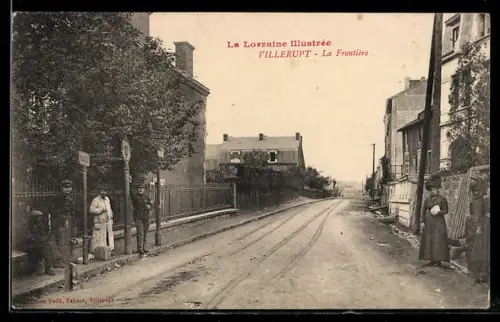AK Villerupt /Lorraine, La Frontière