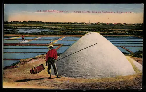 AK Guerande /Loire-Inf., Marais Salants, près du Pouliguen, Mulon de Sel