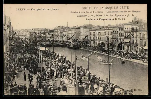 AK Cette, Vue générale des Joutes