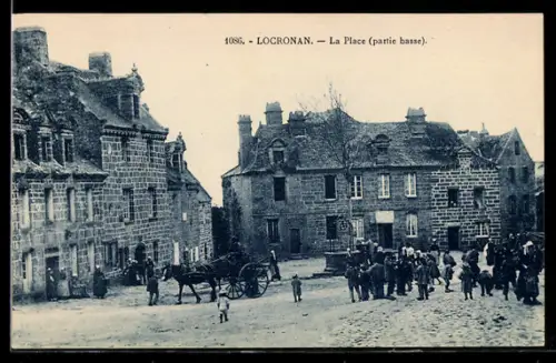 AK Locronan, La Place, partie basse