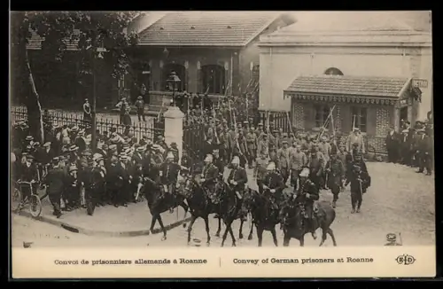 AK Roanne, Convoi de prisonniers allemands