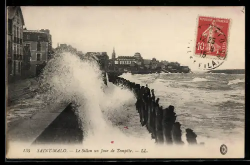 AK Saint-Malo, Le Sillon un jour de Tempête