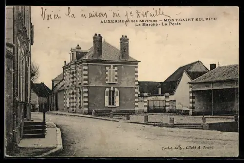 AK Mont-Saint-Sulpice, Le Marche et la Poste