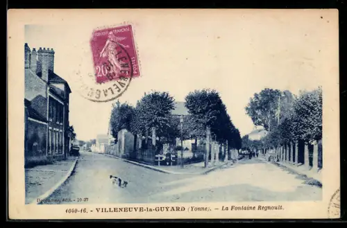 AK Villeneuve-la-Guyard, La Fontaine Regnoult
