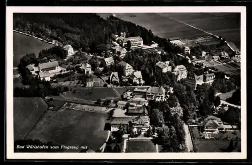 AK Bad Wörishofen, Gesamtansicht vom Flugzeug aus