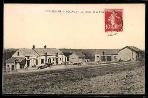AK Égriselles-le-Bocage, la Ferme
