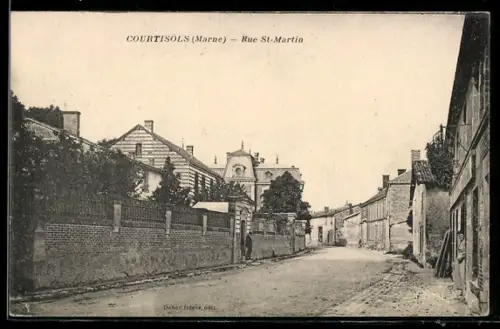 AK Courtisols, Rue St-Martin, Strassenpartie