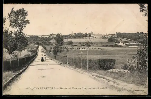 AK Chartrettes, Route et Vue de Chartrettes