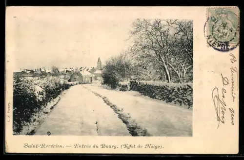 AK Saint-Réverien, Entree du Bourg