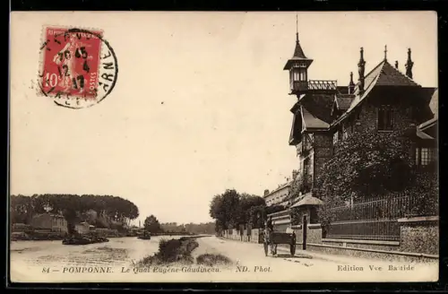 AK Pomponne, Le Quai Eugene-Gaudineau