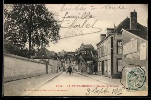 AK Saint-Florentin, Entree de la Ville