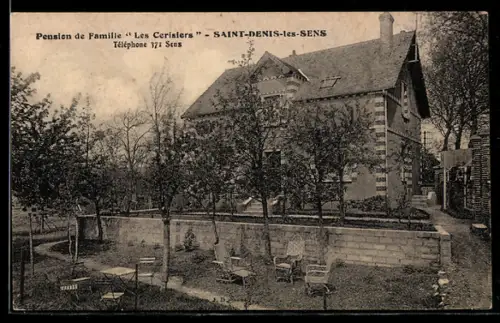 AK Saint-Denis-les-Sens, Pension de Famille Les Cerisiers