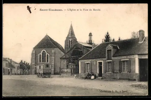 AK Saint-Valérien, L'Eglise et la Place du Marche